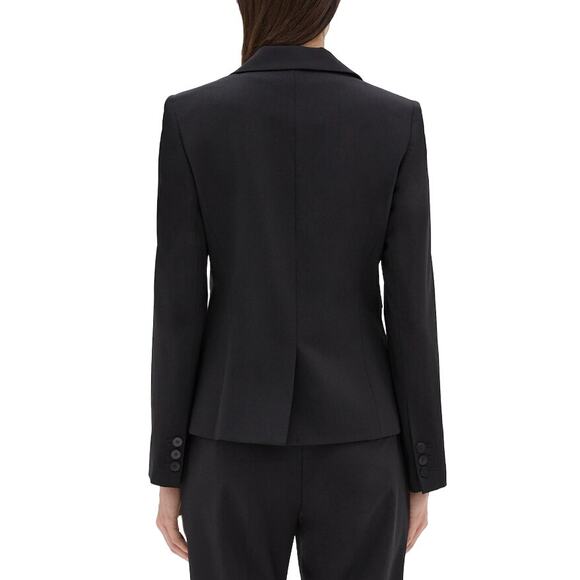 Theory Classic Slim-Fit Black Wool Blazer | Size 10 - Picture 7 of 11